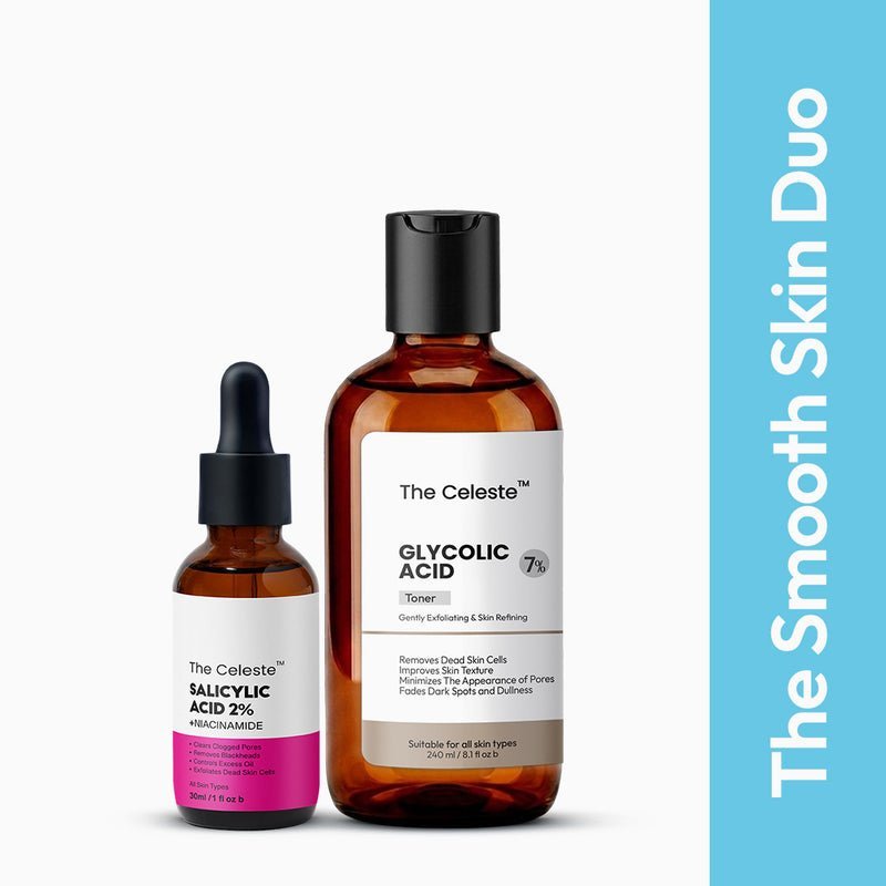 Smooth Skin Duo · Glycolic Toner + Salicylic Serum - The Celeste · Bangladesh in Bangladesh